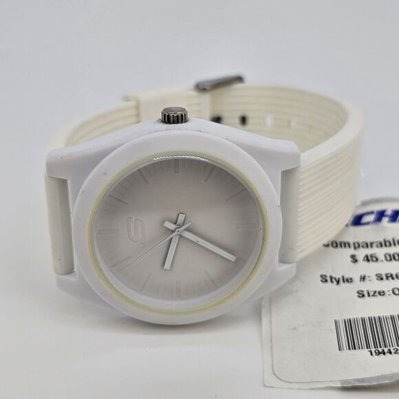 Sketchers Unisex Watch 40MM White Dial White Plastic Bands New Battery - Picture 5 of 15